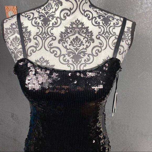 Good American twilight sequin dress.  Bodycon, black, formal, party, occasion - Picture 5 of 12